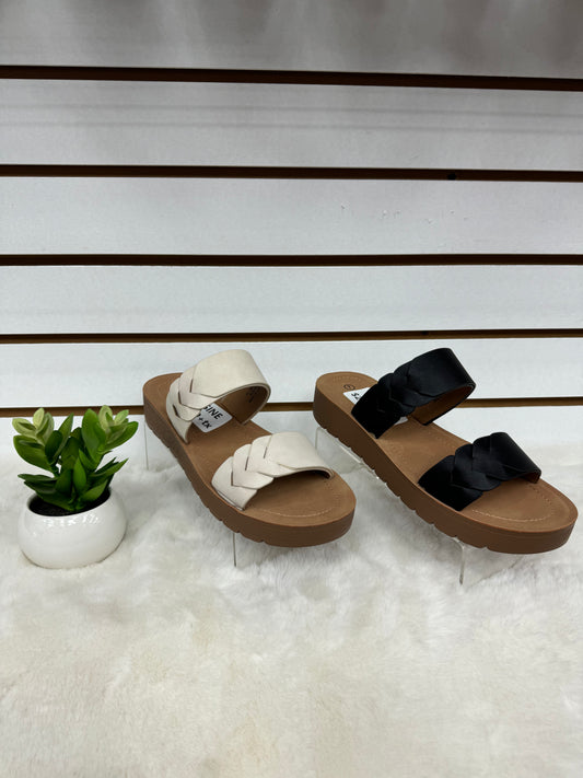 Double Strap Platform Sandals