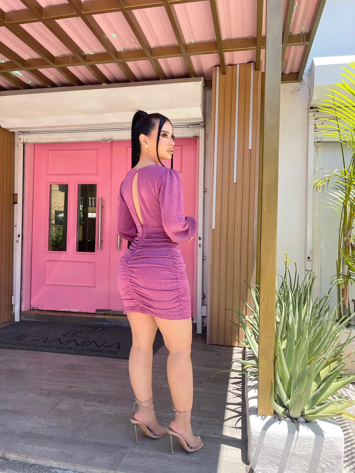Magenta Bodycon Glitter Dress La Zapateria Mexico Magenta Bodycon Glitter Dress La Zapateria Mexico