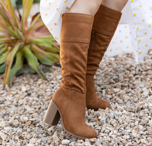 Chestnut Knee High Boot