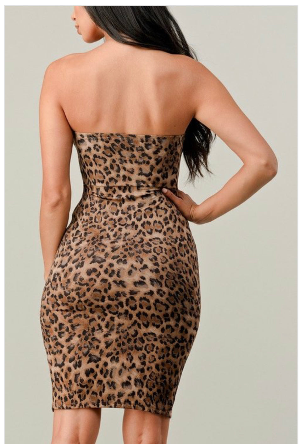 Cheetah Strapless Dress
