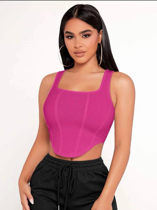 Pink Crop Top