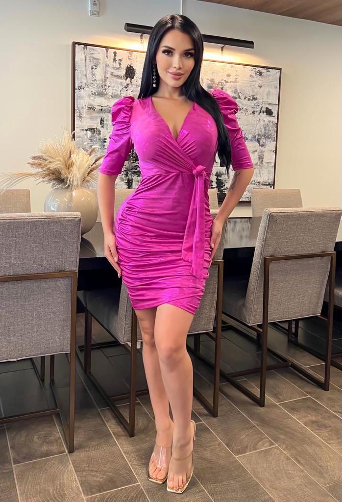 Fuschia Bodycon Dress