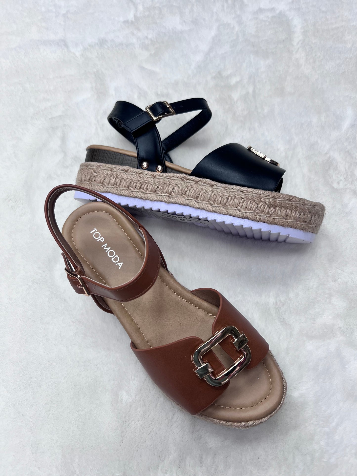 Platform Buckle Sandals