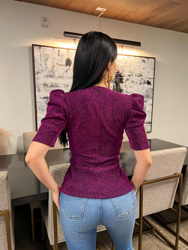 Purple Sparkly Blouse