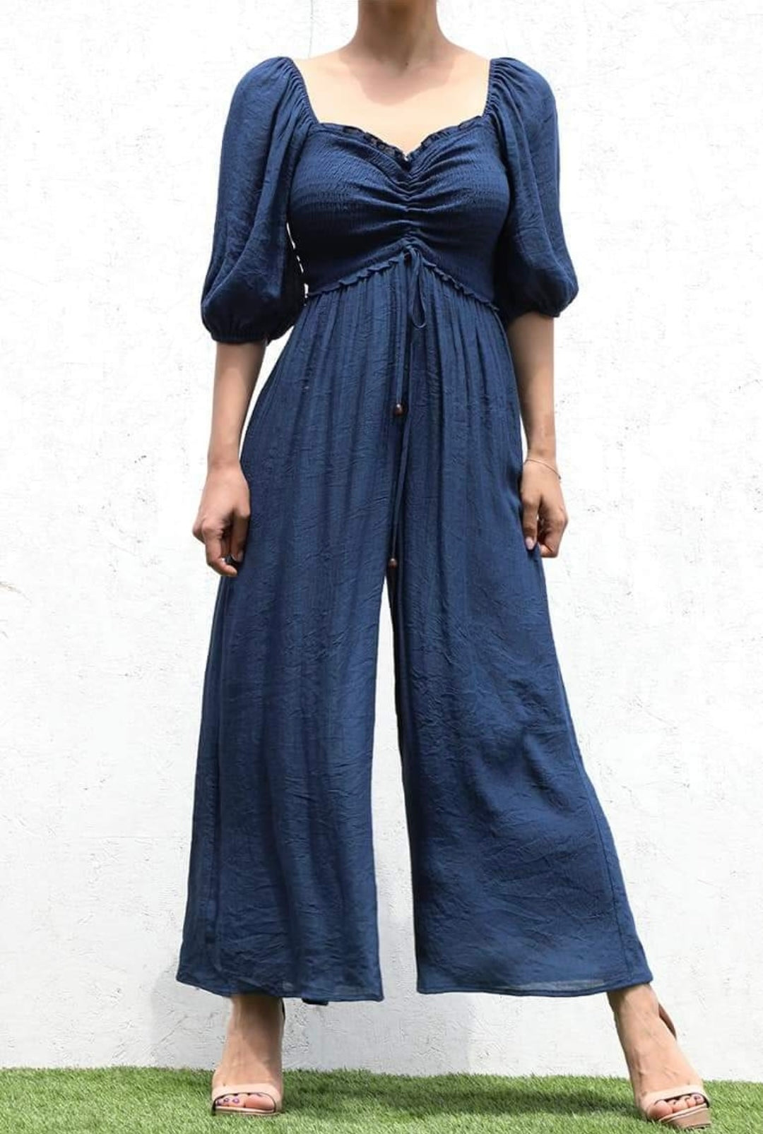 Blue Wide Leg Jumpsuit