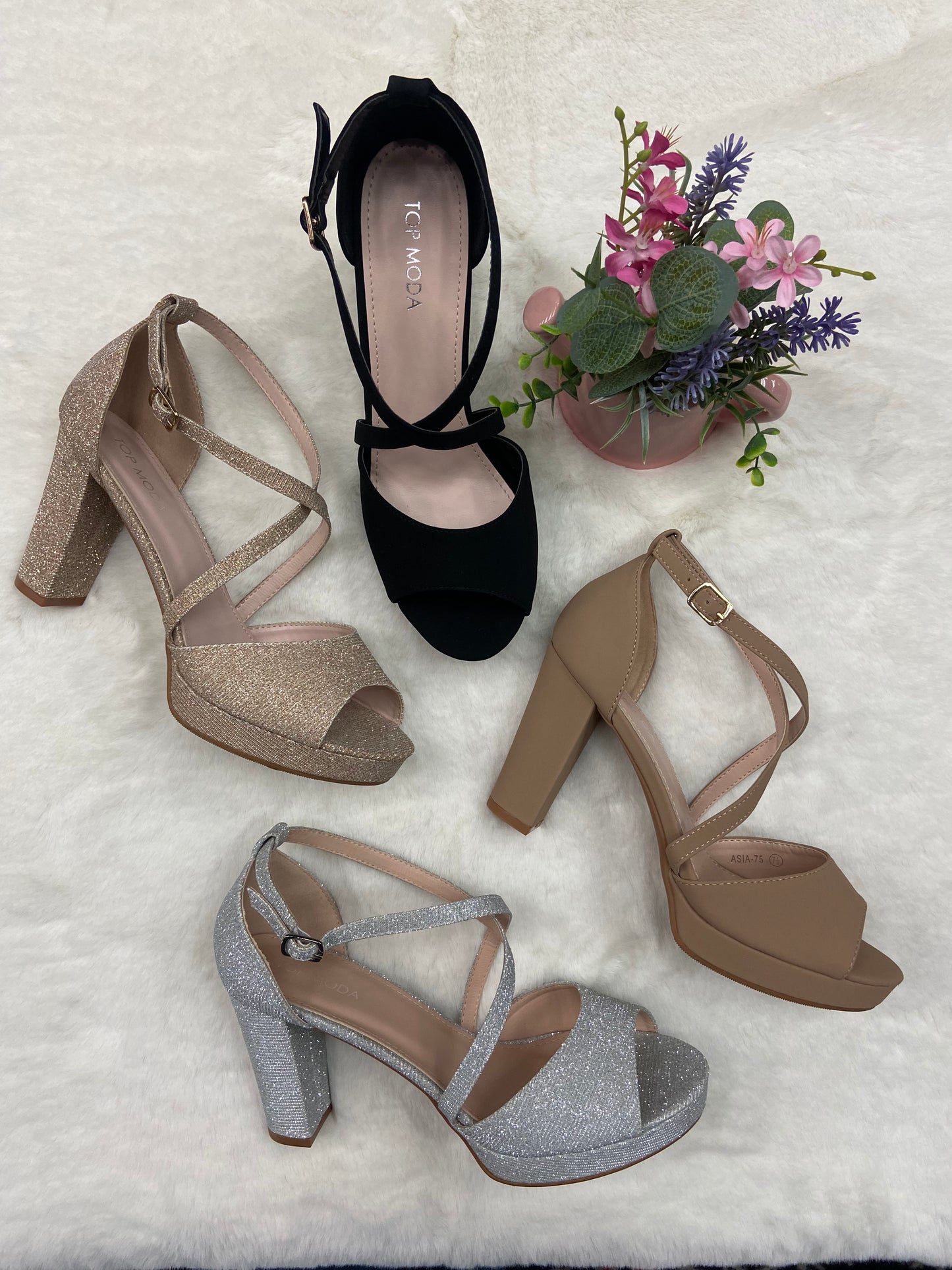 Tan Platform High Heels