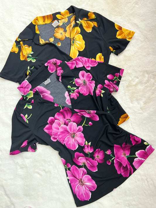 Floral Short Sleeve Top