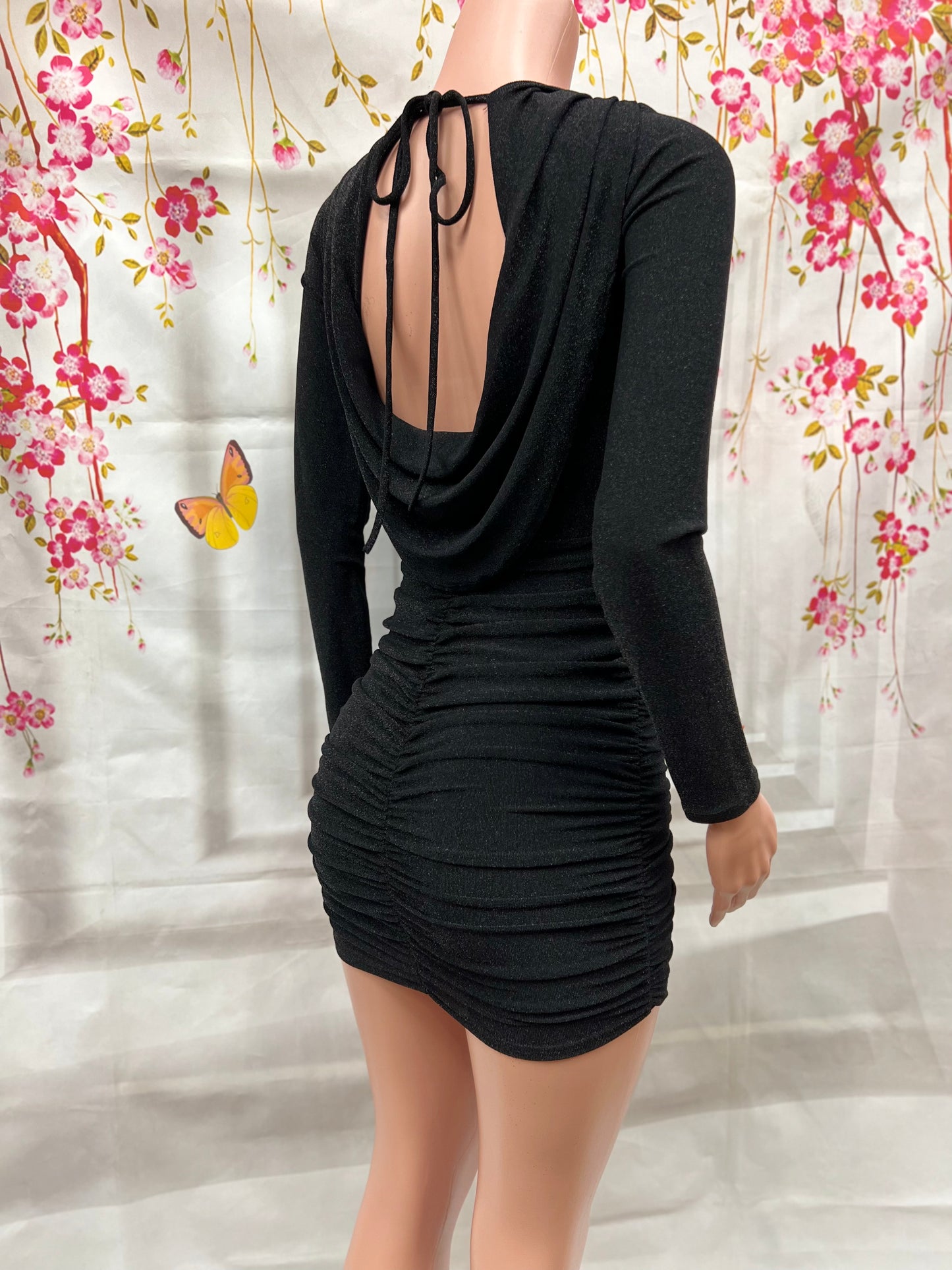 Black Glitter Dress