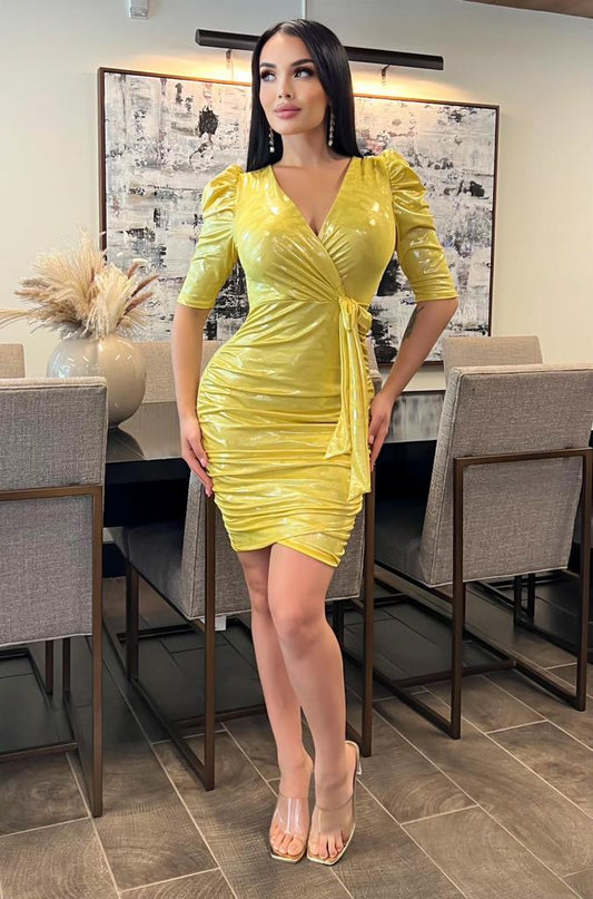 Yellow Bodycon Dress